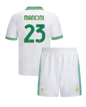 Billige Fotballdrakt AS Roma Gianluca Mancini #23 Replika Tredjedraktsett Barn 2025-26 Kortermet (med bukser)